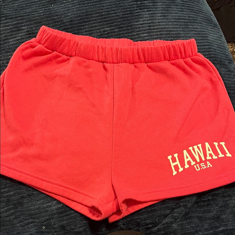 Hawaii USA Women's Red Shorts